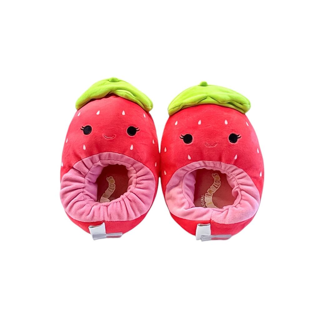 Cozy Squishmallows Scarlet Strawberry Plush Slippers Size 5/6